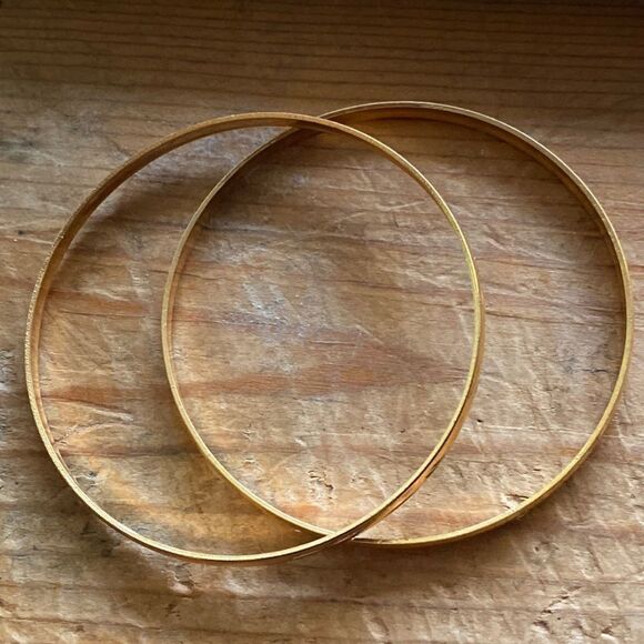 💛 14k Gold Filled Mexico Bangles - Picture 2 of 7